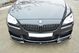 Street+ Spoilerlippe Front Ansatz passend für BMW 6er Gran Coupe M Paket schwarz Hochglanz