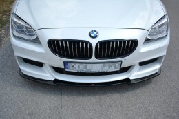 Street+ Spoilerlippe Front Ansatz passend für BMW 6er Gran Coupe M Paket schwarz Hochglanz