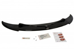 Cup Spoilerlippe Front Ansatz passend für BMW M3 E92 / E93 vor Facelift schwarz Hochglanz