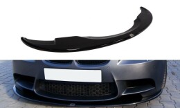 Cup Spoilerlippe Front Ansatz für BMW M3 E92 / E93 vor FL schwarz Hochglanz