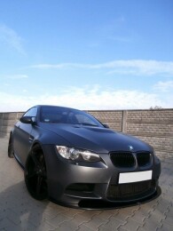 Cup Spoilerlippe Front Ansatz für BMW M3 E92 / E93 vor FL schwarz Hochglanz