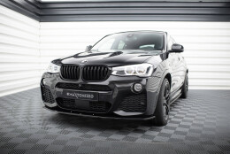 Cup Spoilerlippe Front Ansatz passend für BMW X4 M Paket schwarz Hochglanz