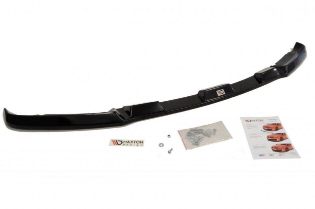 Cup Spoilerlippe Front Ansatz für BMW X6 E71 schwarz Hochglanz