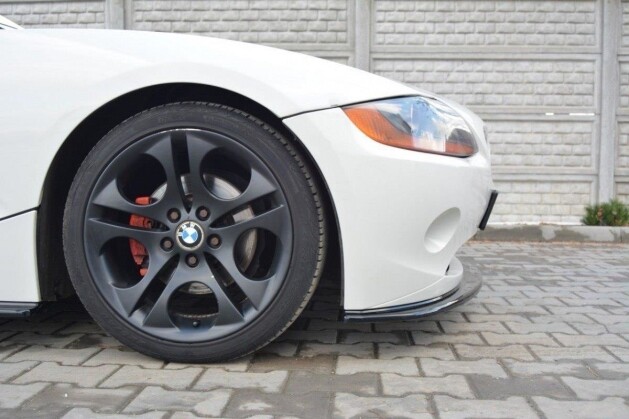 Cup Spoilerlippe Front Ansatz V.2 passend für BMW Z4 E85 vor Facelift schwarz Hochglanz
