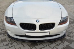 Cup Spoilerlippe Front Ansatz für v.2 BMW Z4 E85 vor Facelift schwarz Hochglanz