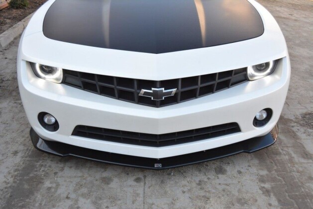 Cup Spoilerlippe Front Ansatz passend für Chevrolet Camaro Standard Mk5 schwarz Hochglanz
