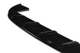 Cup Spoilerlippe Front Ansatz V.1 passend für FIAT 500 HATCHBACK vor Facelift schwarz Hochglanz