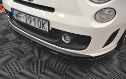 Cup Spoilerlippe Front Ansatz für Fiat 500 ABARTH MK1 schwarz Hochglanz