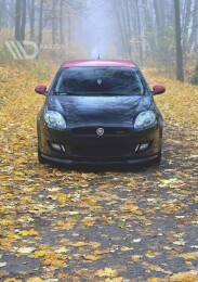 Cup Spoilerlippe Front Ansatz passend für FIAT BRAVO II schwarz Hochglanz
