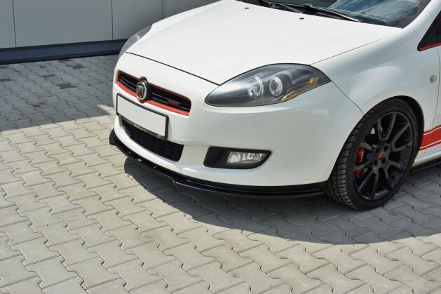 Cup Spoilerlippe Front Ansatz passend für Fiat Bravo MK 2 SPORT schwarz Hochglanz
