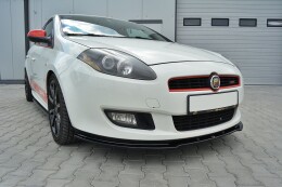 Cup Spoilerlippe Front Ansatz passend für Fiat Bravo MK 2 SPORT schwarz Hochglanz