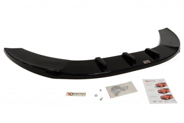 Cup Spoilerlippe Front Ansatz V.1 passend für FIAT GRANDE PUNTO ABARTH schwarz Hochglanz