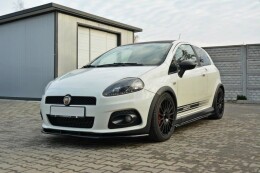 Cup Spoilerlippe Front Ansatz V.2 passend für FIAT GRANDE PUNTO ABARTH schwarz Hochglanz