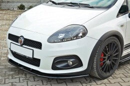 Street+ Spoilerlippe Front Ansatz V.2 passend für Fiat Grande Punto ABARTH schwarz Hochglanz