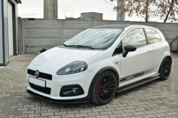 Street+ Spoilerlippe Front Ansatz V.2 passend für Fiat Grande Punto ABARTH schwarz Hochglanz