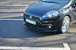 Cup Spoilerlippe Front Ansatz passend für FIAT GRANDE PUNTO STANDARD schwarz Hochglanz