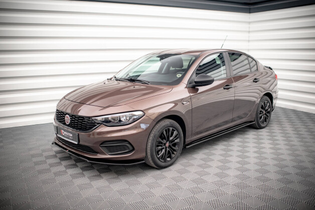Street+ Spoilerlippe Front Ansatz passend für Fiat Tipo S-Design schwarz Hochglanz