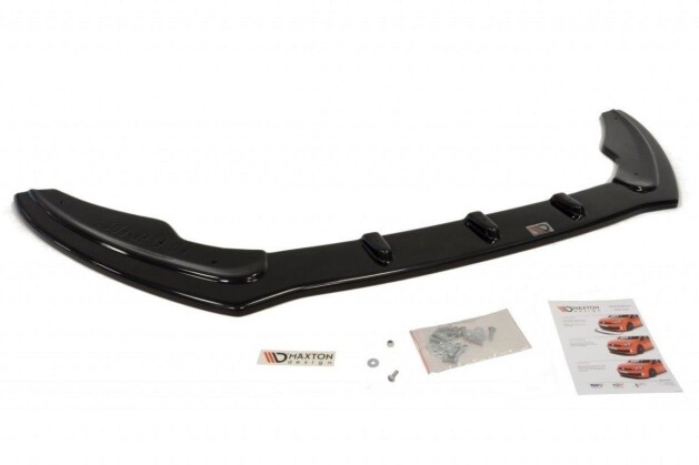 Cup Spoilerlippe Front Ansatz passend für Ford Fiesta Mk7 FL schwarz Hochglanz
