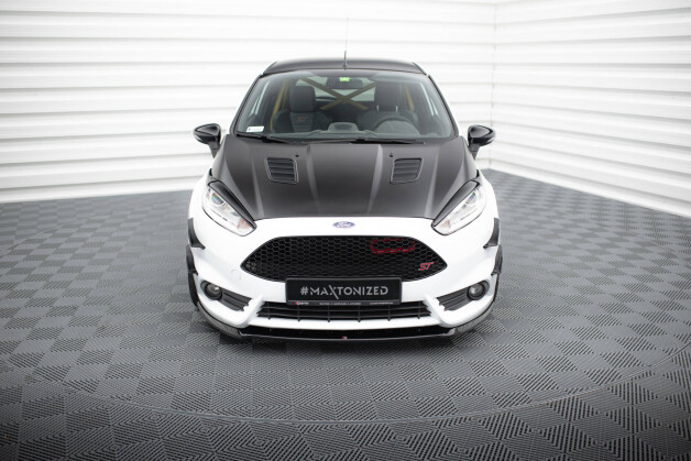 Cup Spoilerlippe Front Ansatz passend für (Cupra) Ford Fiesta ST Mk7 FL schwarz Hochglanz