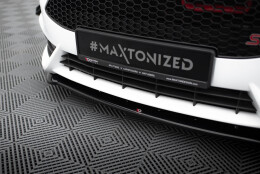 Cup Spoilerlippe Front Ansatz passend für (Cupra) Ford Fiesta ST Mk7 FL schwarz Hochglanz