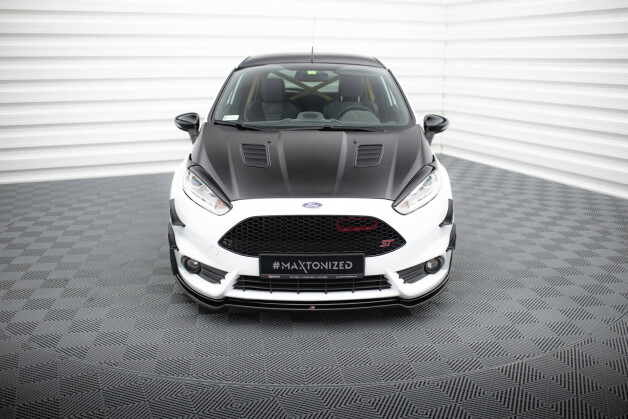 Cup Spoilerlippe Front Ansatz V.3 passend für Ford Fiesta ST Mk7 FL schwarz Hochglanz