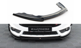 Cup Spoilerlippe Front Ansatz V.3 passend für Ford Fiesta ST Mk7 FL schwarz Hochglanz