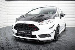 Cup Spoilerlippe Front Ansatz V.3 passend für Ford Fiesta ST Mk7 FL schwarz Hochglanz