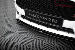 Cup Spoilerlippe Front Ansatz V.3 passend für Ford Fiesta ST Mk7 FL schwarz Hochglanz