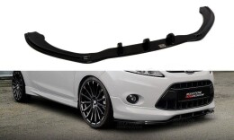 Cup Spoilerlippe Front Ansatz passend für Ford Fiesta ST-Line Mk7 schwarz Hochglanz