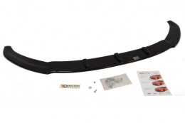 Cup Spoilerlippe Front Ansatz passend für (RS Look Stoßstange) Ford Fiesta Mk7 schwarz Hochglanz