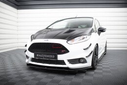 Cup Spoilerlippe Front Ansatz V.1 passend für Ford Fiesta ST Mk7 FL schwarz Hochglanz