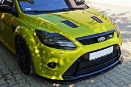 Cup Spoilerlippe Front Ansatz V.1 passend für Ford Focus RS Mk2 schwarz Hochglanz