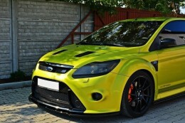Street+ Spoilerlippe Front Ansatz V.1 passend für Ford Focus RS Mk2 schwarz Hochglanz