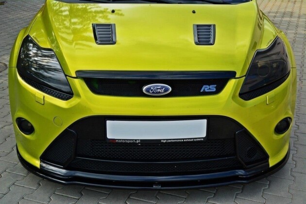 Cup Spoilerlippe Front Ansatz V.2 für Ford Focus RS Mk2 schwarz Hochglanz