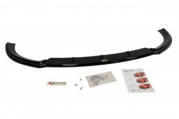 Cup Spoilerlippe Front Ansatz V.2 passend für Ford Focus RS Mk2 schwarz Hochglanz