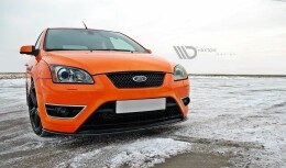 Cup Spoilerlippe Front Ansatz V.2 passend für Ford Focus ST Mk2 schwarz Hochglanz