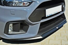 Cup Spoilerlippe Front Ansatz V.2 passend für Ford Focus RS Mk3 schwarz Hochglanz