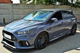 Street+ Spoilerlippe Front Ansatz V.4 passend für Ford Focus RS Mk3 schwarz Hochglanz
