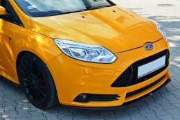 Cup Spoilerlippe Front Ansatz passend für Ford Focus ST Mk3 (Cupra) schwarz Hochglanz