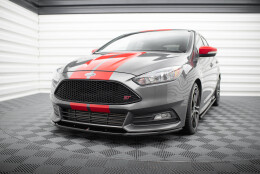 Cup Spoilerlippe Front Ansatz passend für Ford Focus ST Mk3 FL (Cupra) schwarz Hochglanz