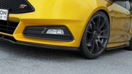 Cup Spoilerlippe Front Ansatz V.1 für Ford Focus ST Mk3 FL schwarz Hochglanz