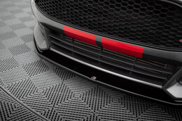 Cup Spoilerlippe Front Ansatz V.2 passend für Ford Focus ST Mk3 FL schwarz Hochglanz