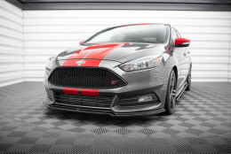 Cup Spoilerlippe Front Ansatz V.3 passend für Ford Focus ST Mk3 FL schwarz Hochglanz