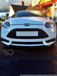 Street+ Spoilerlippe Front Ansatz V.1 passend für Ford Focus ST Mk3 schwarz Hochglanz