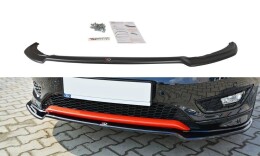 Cup Spoilerlippe Front Ansatz V.2 passend für Ford Focus ST-Line Mk3 FL schwarz Hochglanz