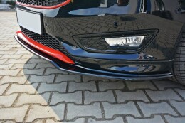 Cup Spoilerlippe Front Ansatz V.2 passend für Ford Focus ST-Line Mk3 FL schwarz Hochglanz