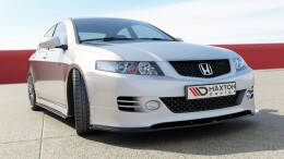 Cup Spoilerlippe Front Ansatz passend für HONDA ACCORD VII TYPE-S schwarz Hochglanz