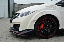 Cup Spoilerlippe Front Ansatz V.2 passend für HONDA CIVIC IX TYPE R schwarz Hochglanz
