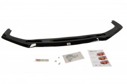 Cup Spoilerlippe Front Ansatz V.2 passend für HONDA CIVIC IX TYPE R schwarz Hochglanz