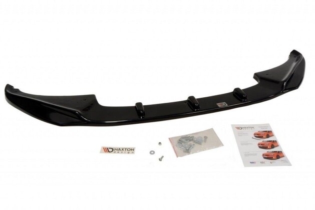 Cup Spoilerlippe Front Ansatz passend für HONDA CIVIC MK8 Facelift schwarz Hochglanz
